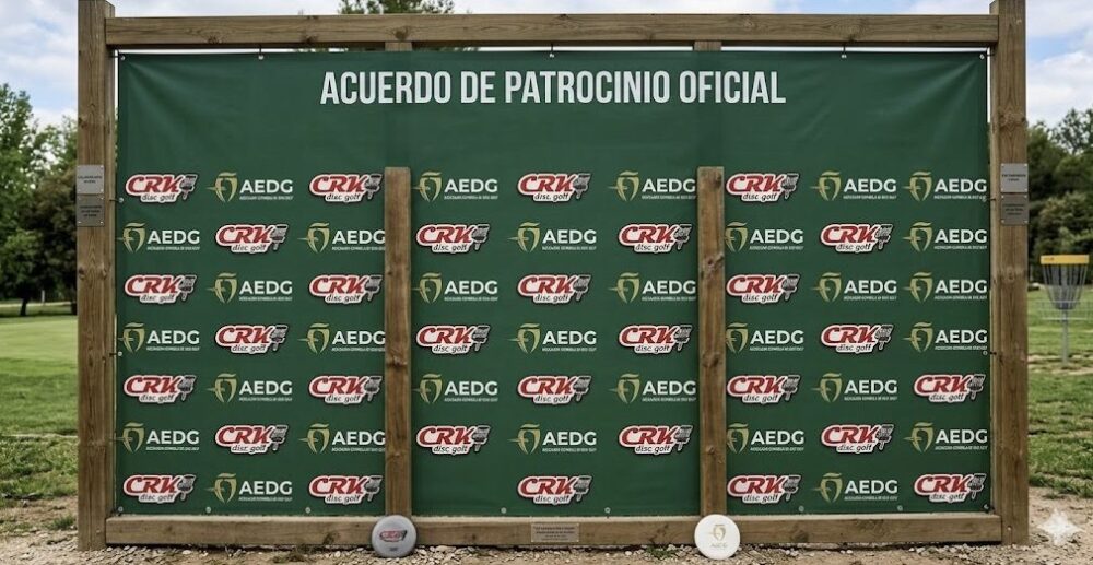 Acuerdo de patrocinio entre la AEDG y CRK Disc Golf